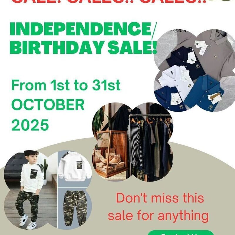 INDEPENDENCE/BIRTHDAY SALES 🎊🎊