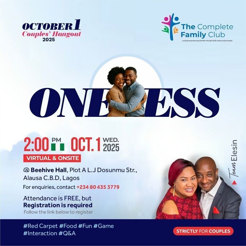 October 1 Couples' Hangout