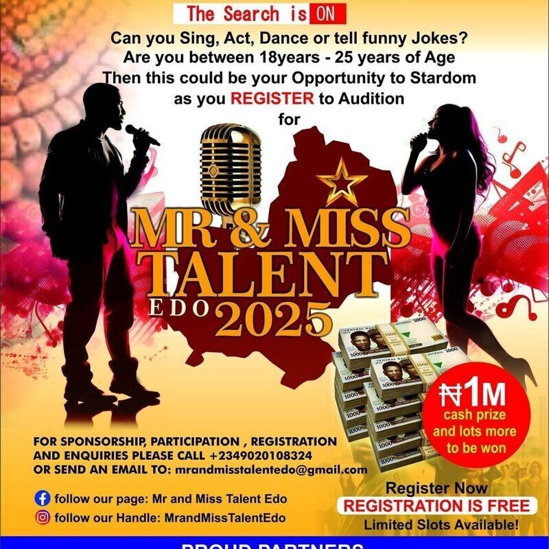 Mr and Miss Talent Audition Edo 2025