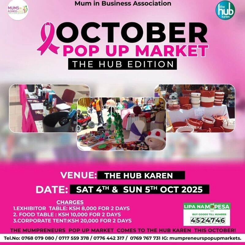 The October Mumpreneurs Pop up Market