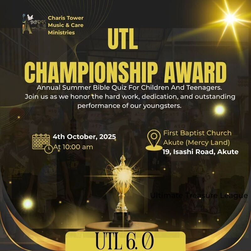 Ultimate Treasure League Championship Award