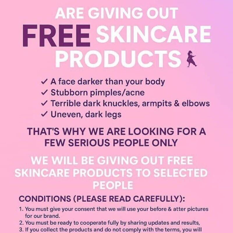 Free Skincare Products By Skincare by Posh Twins