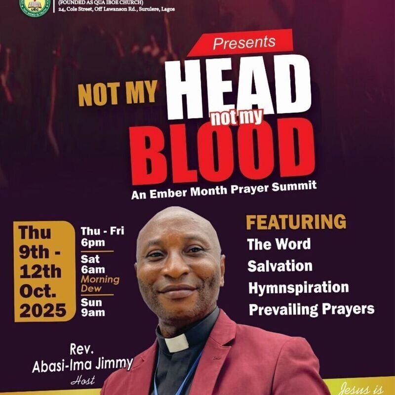 NOT MY HEAD NOT MY BLOOD