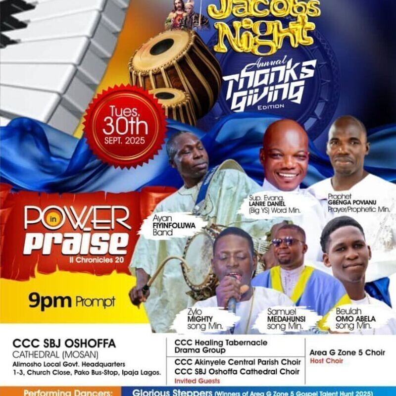 AREA G ZONE 5 ANNUAL THANKSGIVING PROGRAM