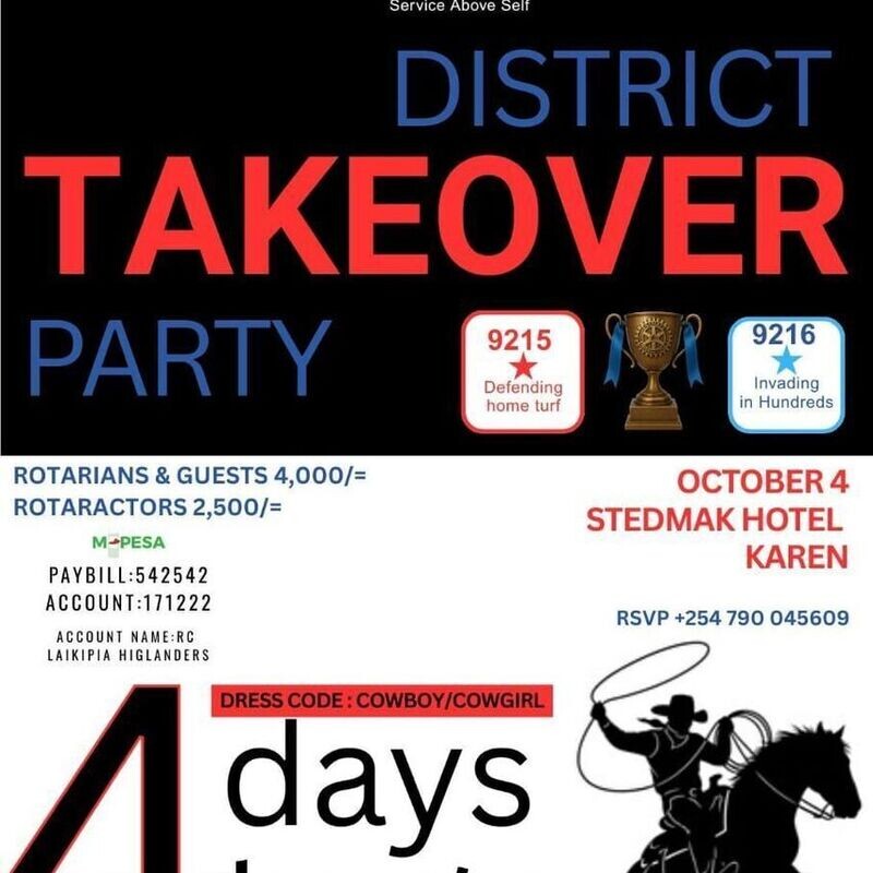 First Annual District Takeover Party and Installation of President Mac