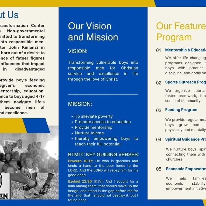 BTMTC Website Construction Fund Drive