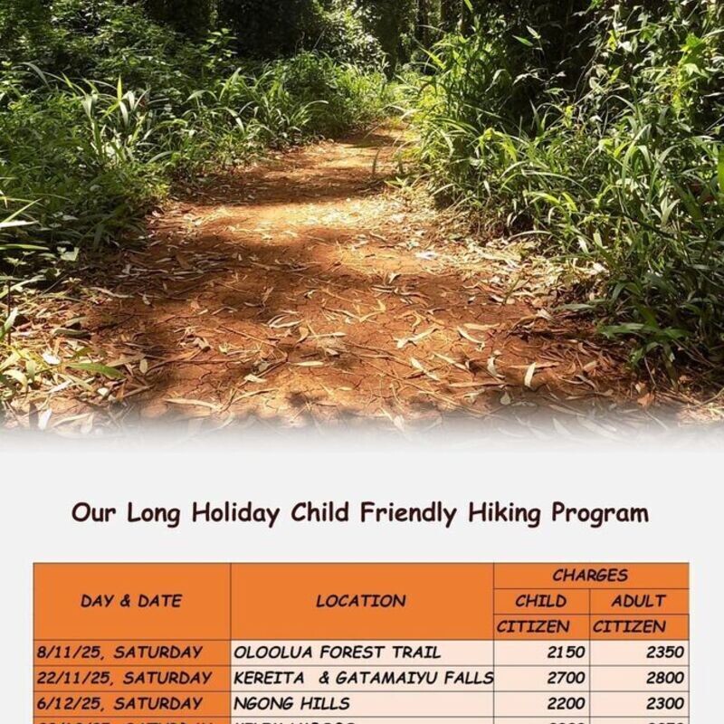 December Holiday Junior Explorers Hikes - Oloolua Forest