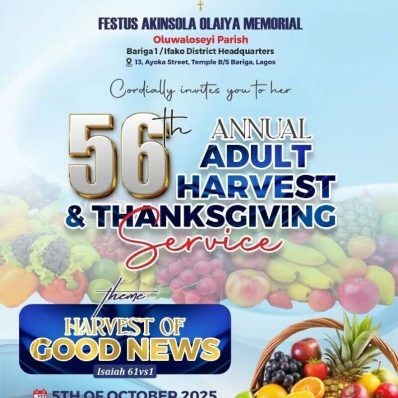 Adult Harvest 2025
