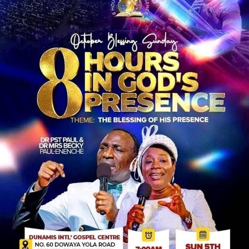 8 HOURS IN HIS PRESENCE