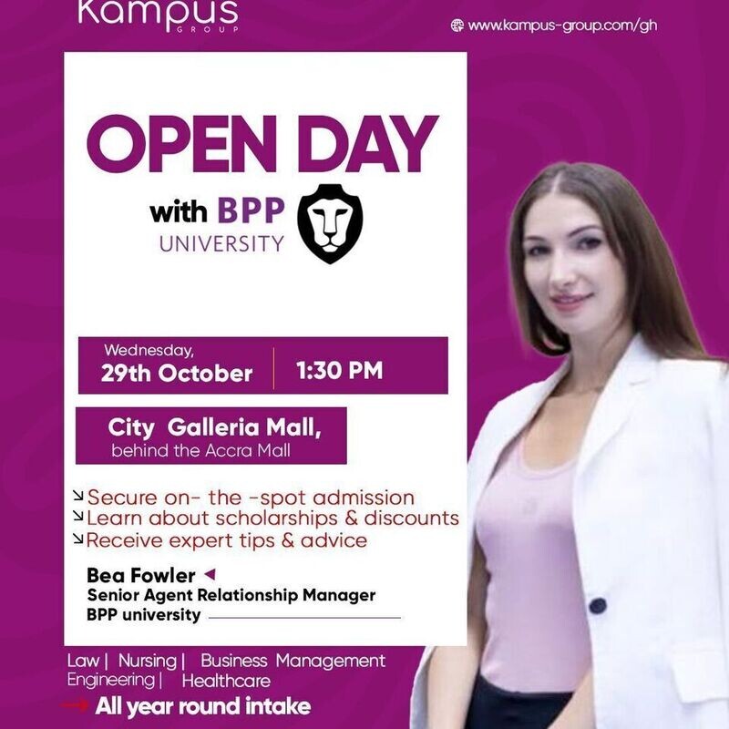 OPEN DAY WITH BPP UNIVERSITY