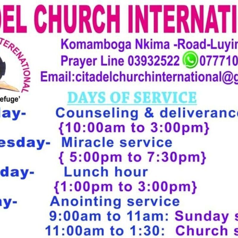 Every 1st and 2nd Sunday is Our Healing, Deliverance, and Anointing Service
