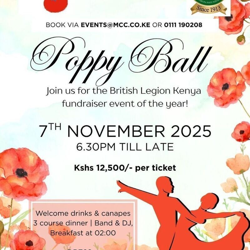 Poppy Ball 2025 at Muthaiga Country Club Nairobi
