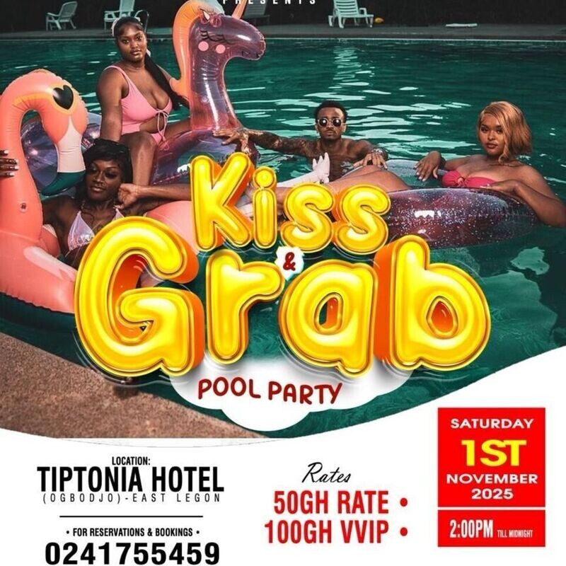 KISS AND GRAB POOL PARTY