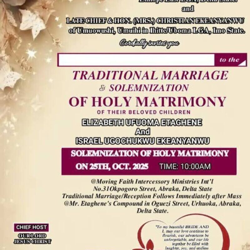 Traditional/White Wedding 💍