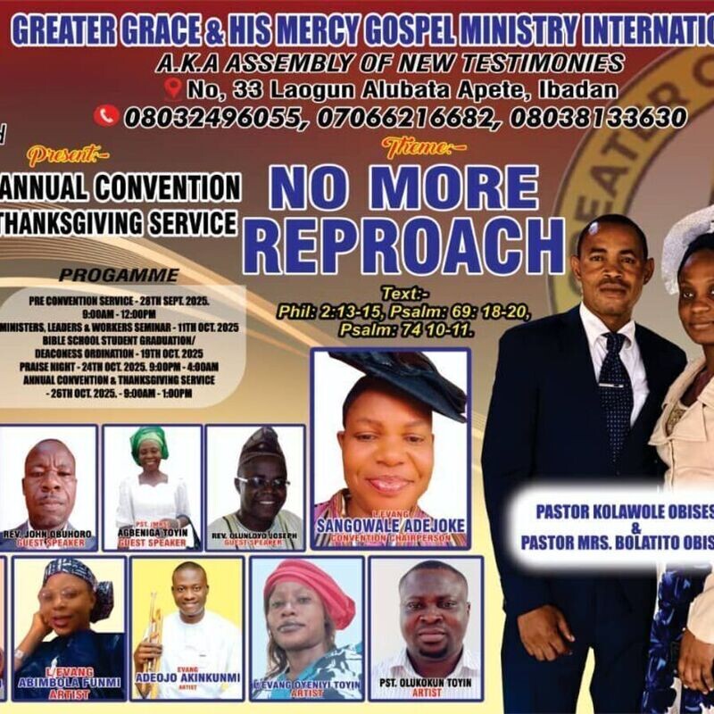 3rd Annual Convention & Thanksgiving Service
