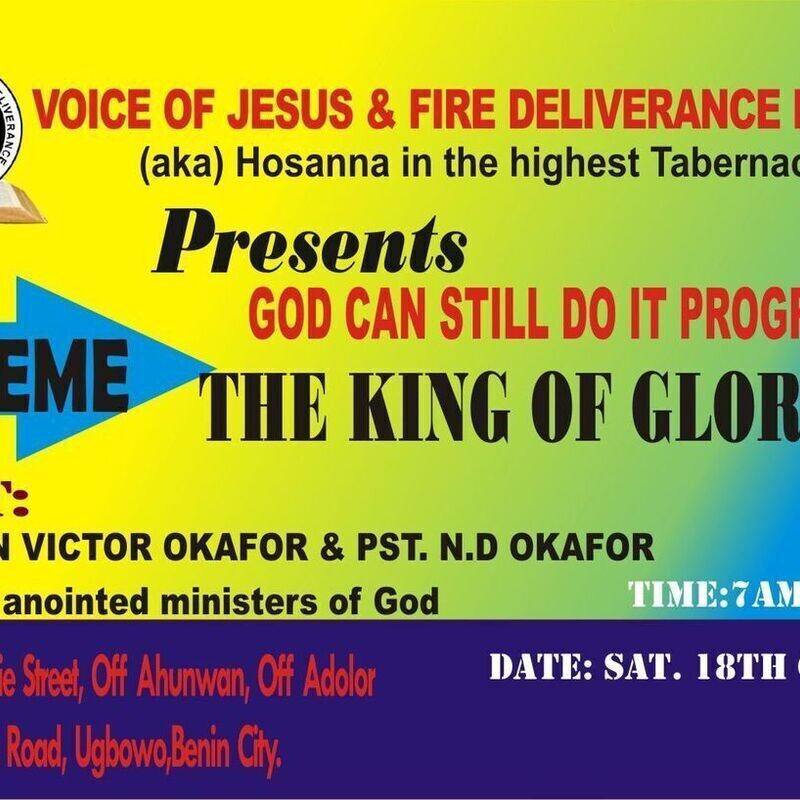 GOD CAN STILL DO IT PROGRAMME