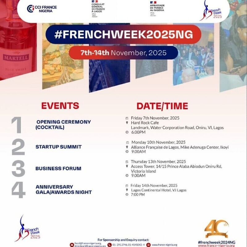 #FRENCHWEEK2025 and 40TH ANNIVERSARY
