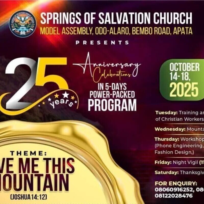 Apata Assembly, Springs of Salvation Church Special Program