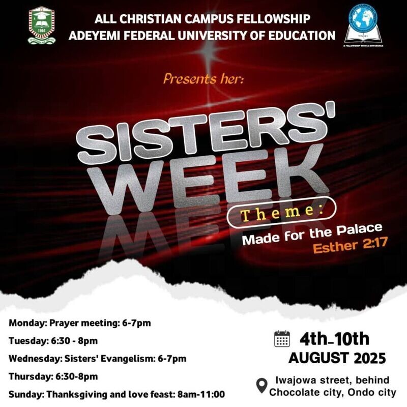 ACCF Ondo Chapter Sisters Week Program