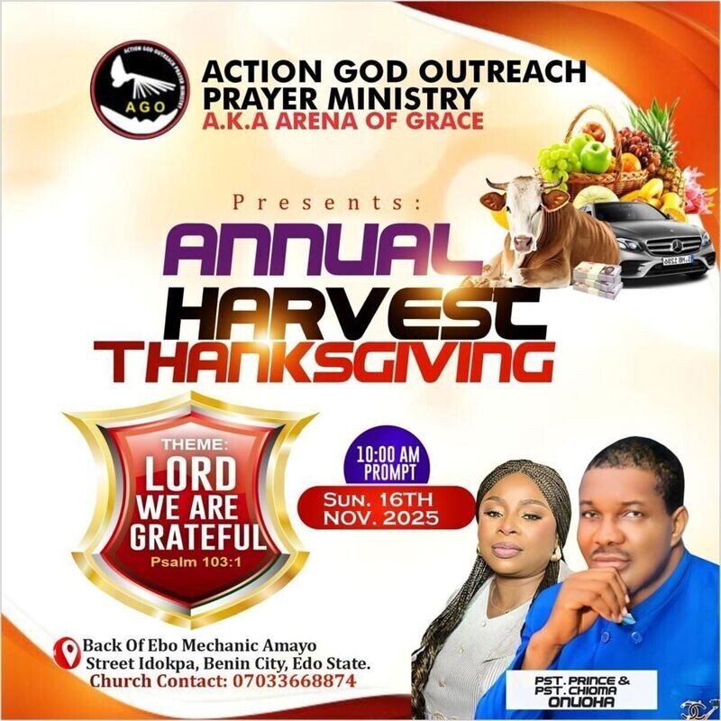 Annual Harvest Thanksgiving