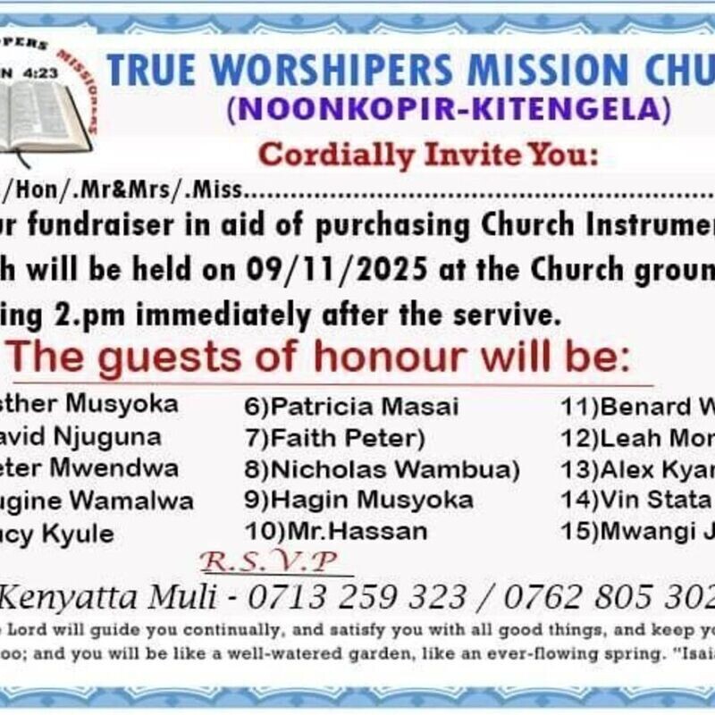 Purchase of Church Instruments