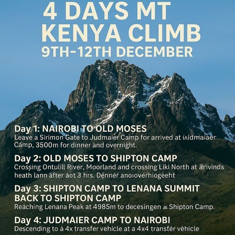 MK KENYA 4 DAYS FULL CLIMB