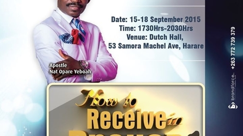 NOYAM Presents  "How To Receive In Prayer" Prophetic Conference