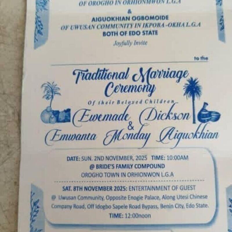 Traditional Marriage