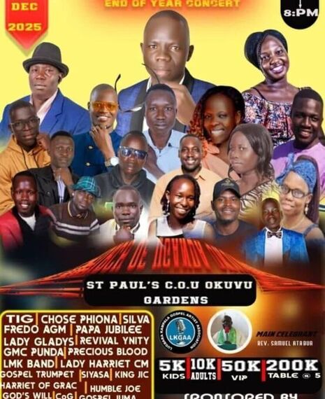 Lugbara Kampala Gospel Artists End of Year Concert