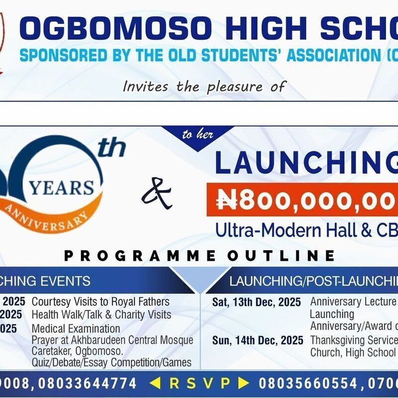 Ogbomoso High School 60th Anniversary