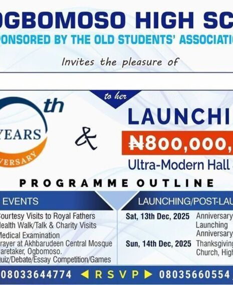 Ogbomoso High School 60th Anniversary