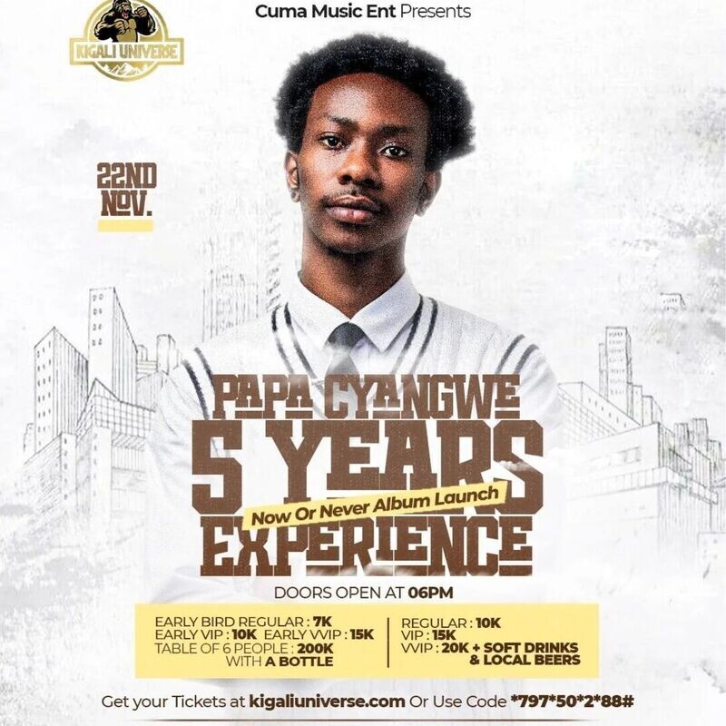 Papa Cyangwe 5 Years Experience