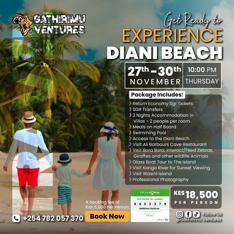 4 DAYS DIANI BEACH ESCAPE
