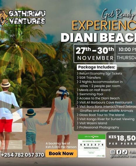 4 DAYS DIANI BEACH ESCAPE