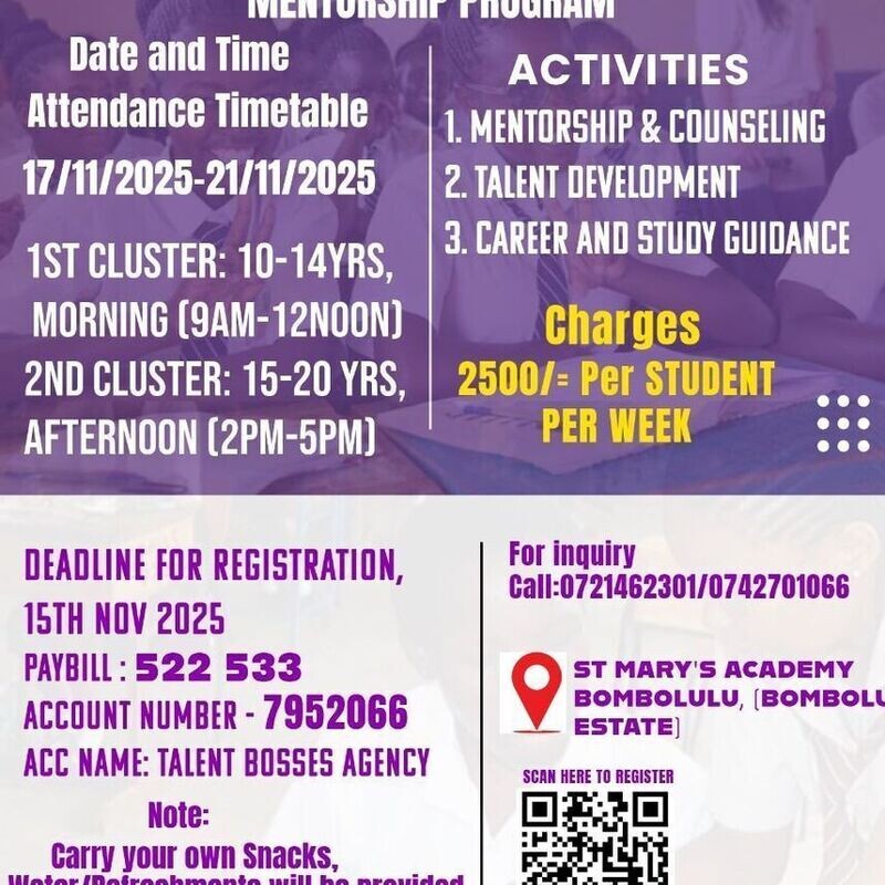 G3 Counseling and Mentorship Program