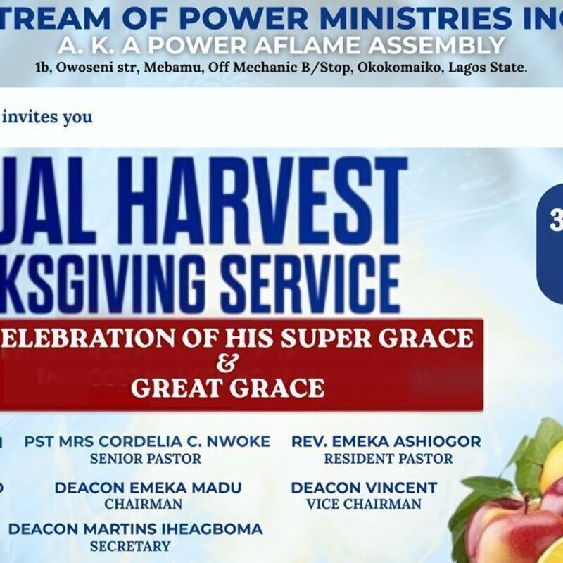 Annual Thanksgiving Service