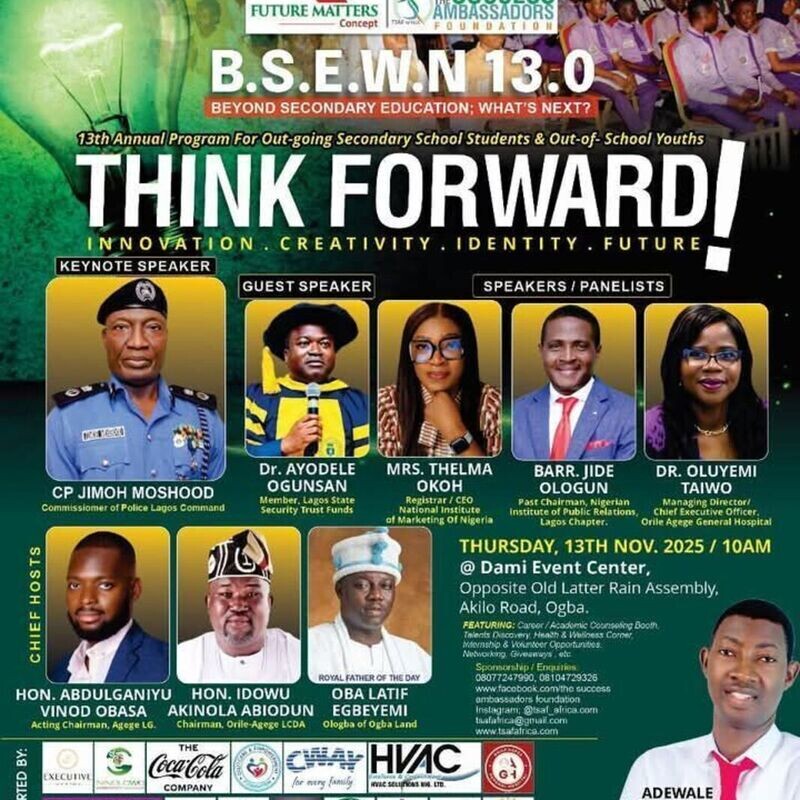 13th Edition - B.S.E.W.N, Beyond Secondary Education, What's Next?