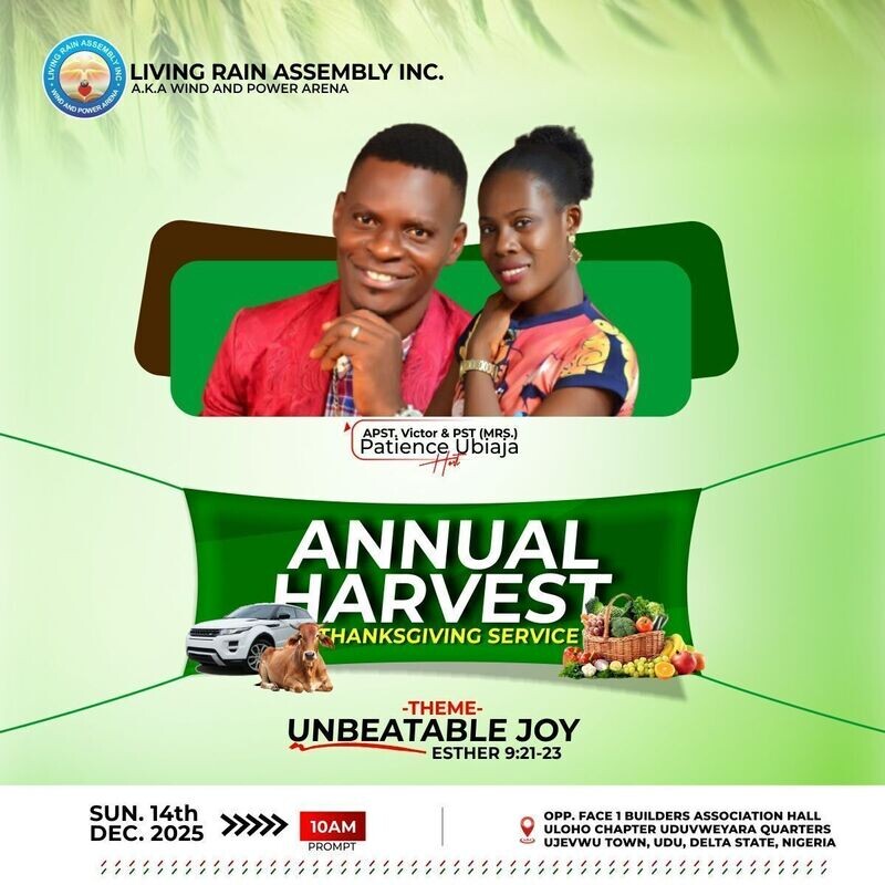 Church Thanksgiving Service