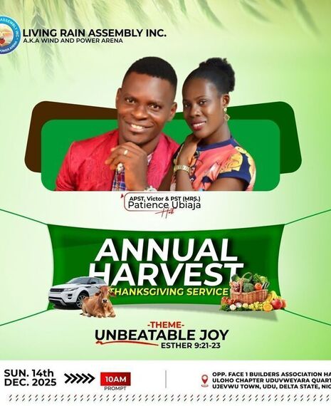 Church Thanksgiving Service