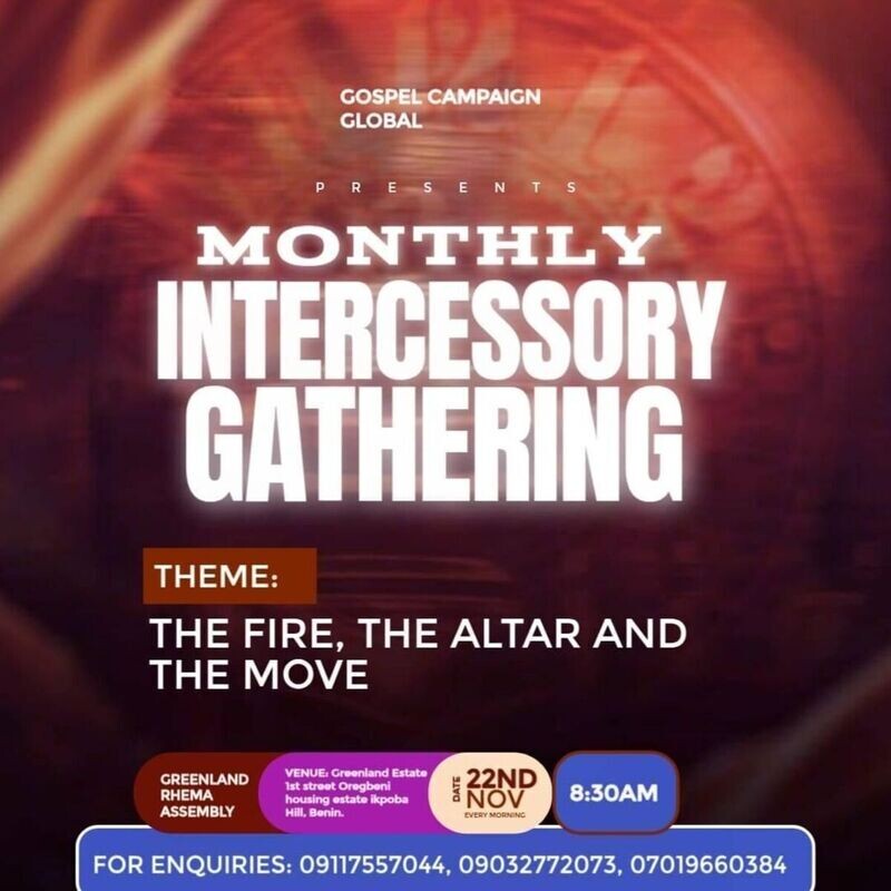 INTERCESSORY GATHERING