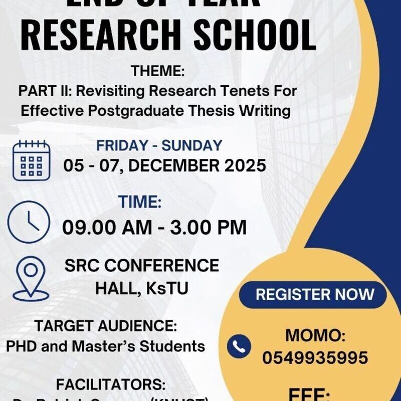 End of Year Postgraduate Research Summer School
