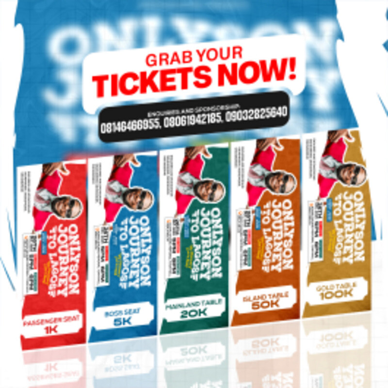 ONLYSON JOURNEY TO LAGOS