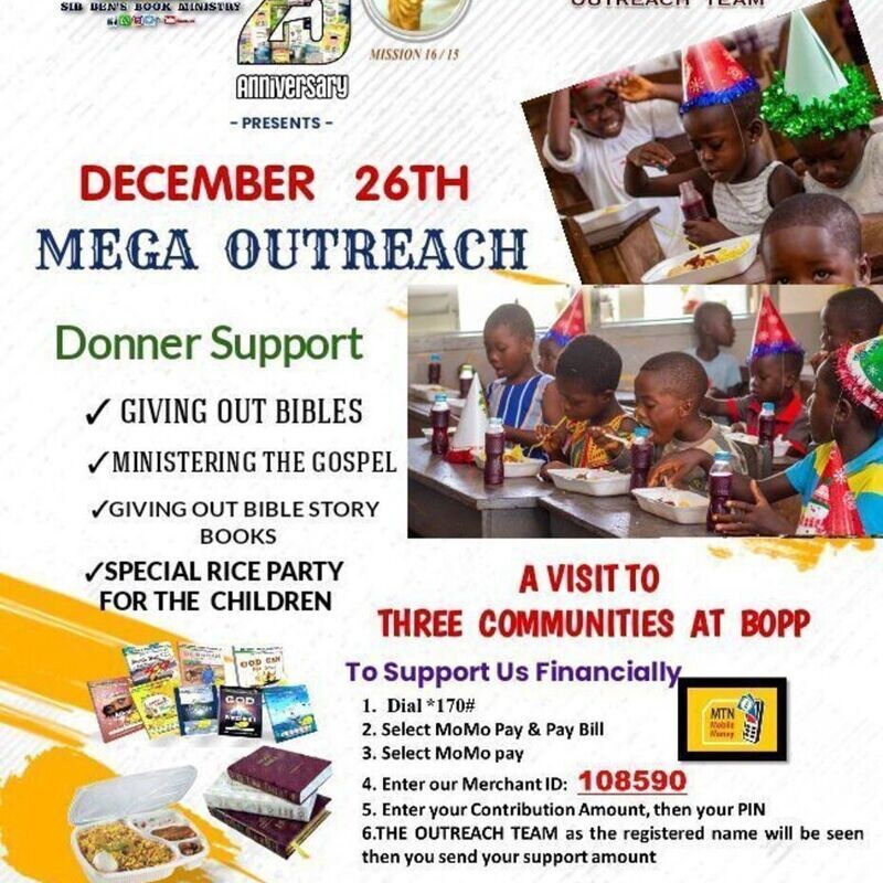SBM-25TH ANNIVERSARY MEGA OUTREACH TO PREACH THE GOSPEL IN 3 COMMUNITIES