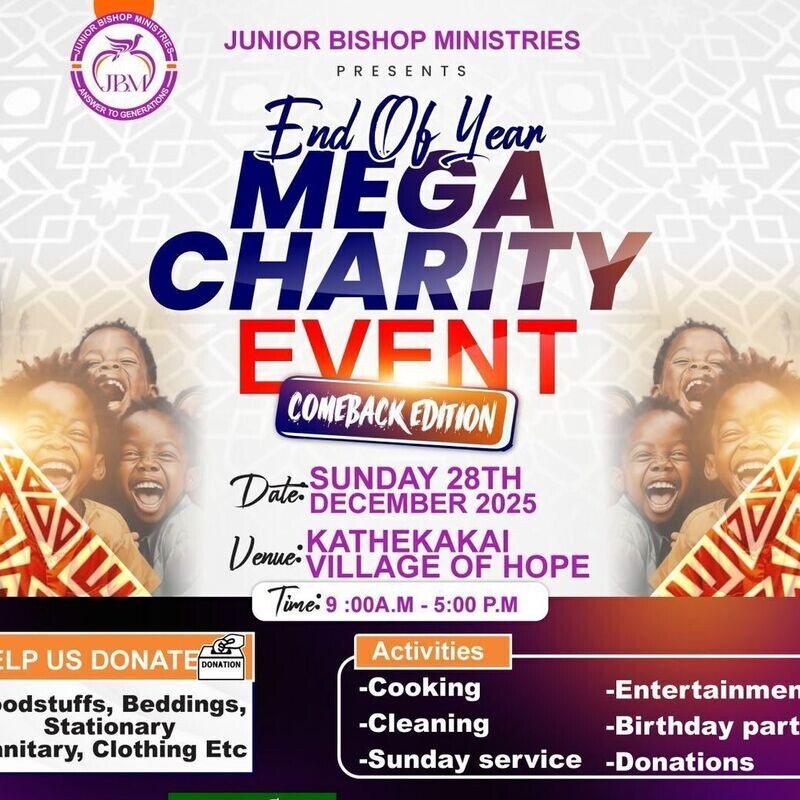 Junior Bishop Ministries End of Year Mega Charity Event