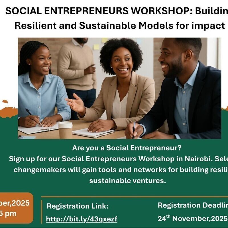 Social Entrepreneurs Workshop: Building Resilient and Sustainable Models for Impact