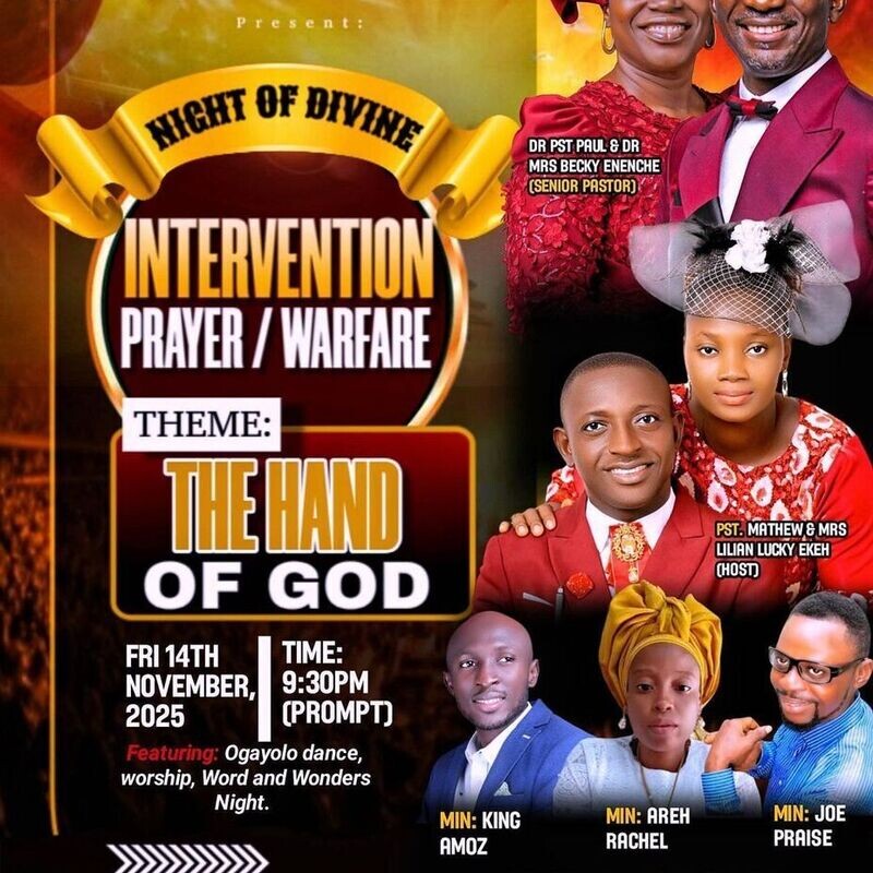 NIGHT OF DIVINE INTERVENTION PRAYER WARFARE