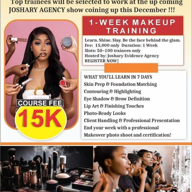 1 Week Intensive Make-Up Training
