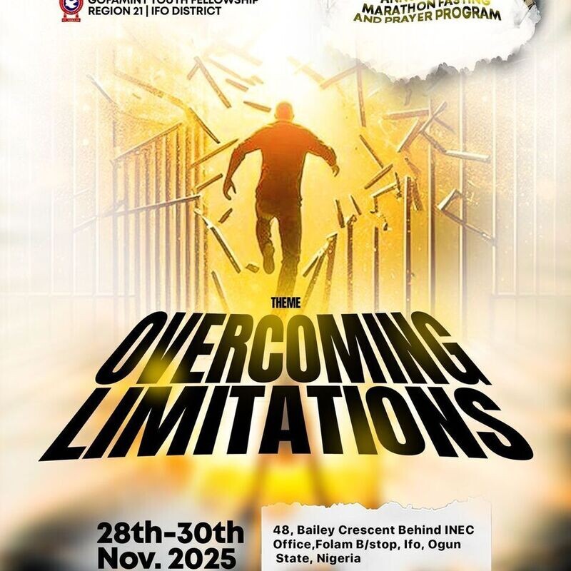 3 DAYS MARATHON FASTING AND PRAYER PROGRAM