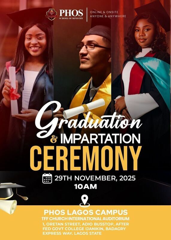 eGotickets — Phos School of Ministry Graduation Ceremony at Adio bus ...