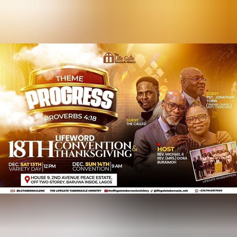 The 18th Lifeword Convention & Thanksgiving